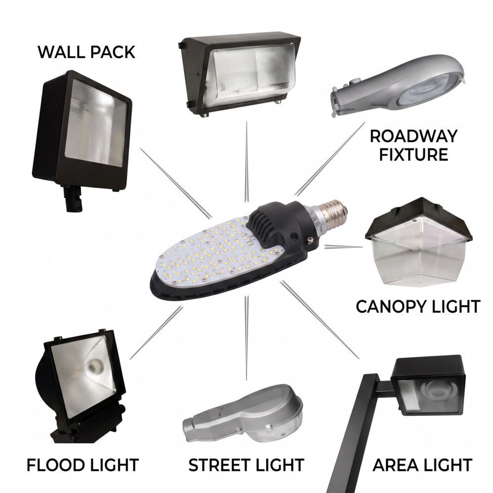 LED Street Light Retrofit Bulb Head